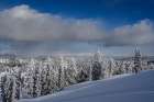 USA-Idaho. Winter landscape near Bear Lake Art Print